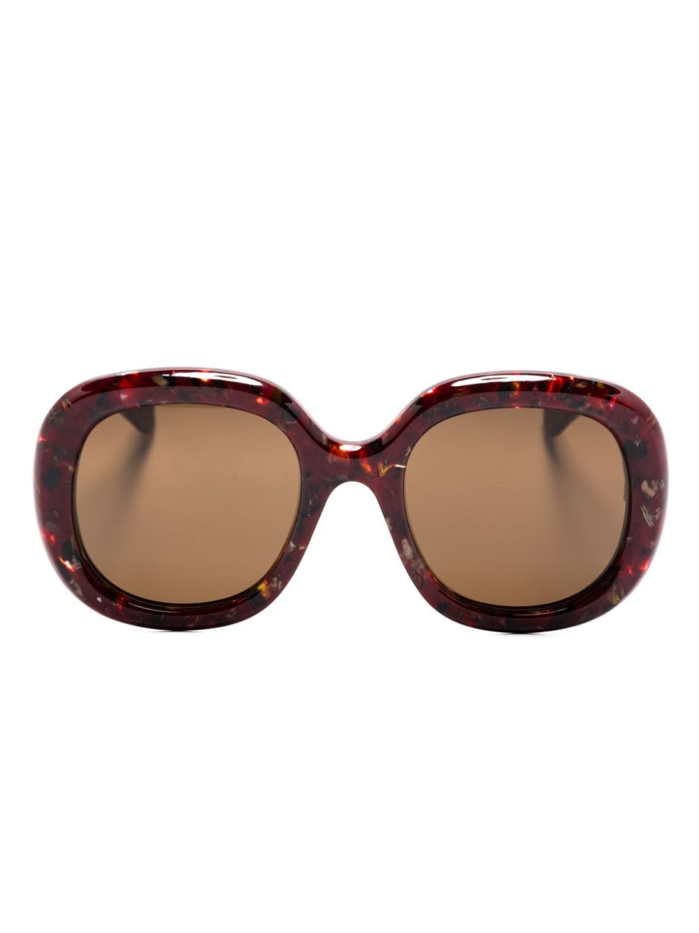 Chloé Eyewear oversized-frame sunglasses - Red von Chloé Eyewear