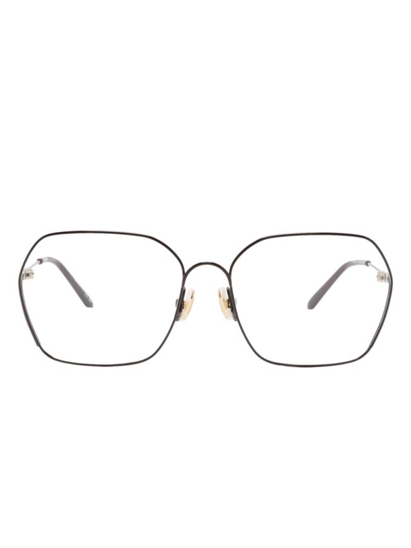 Chloé Eyewear oversized metal-frame glasses - Purple von Chloé Eyewear