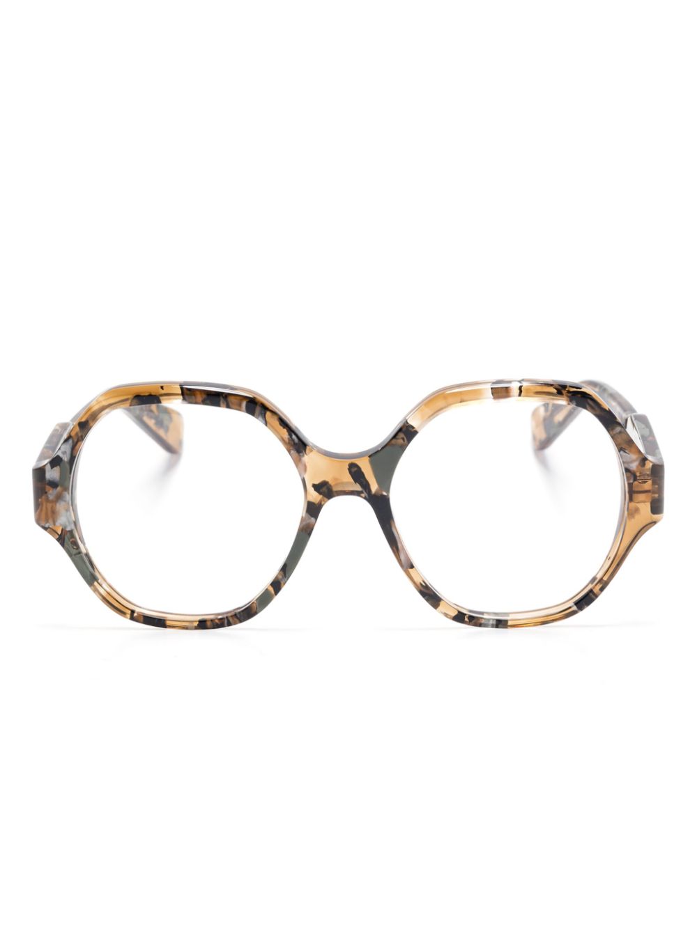 Chloé Eyewear round-frame glasses - Brown von Chloé Eyewear