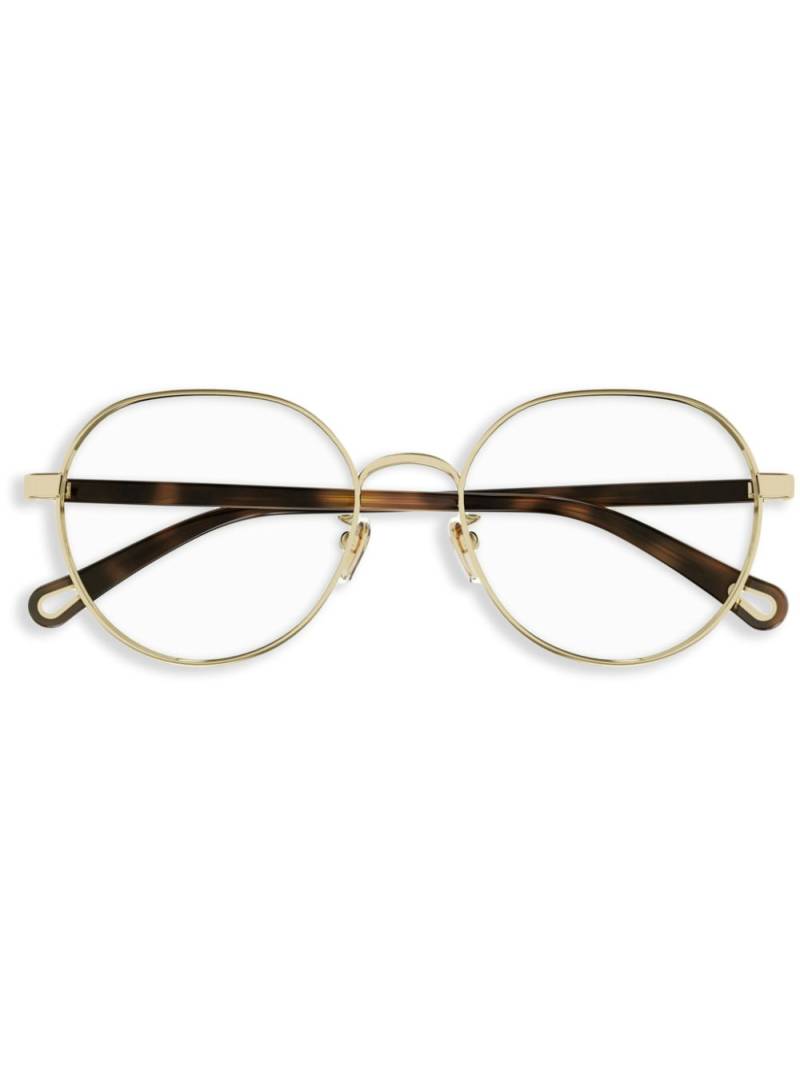 Chloé Eyewear round-frame glasses - Gold von Chloé Eyewear