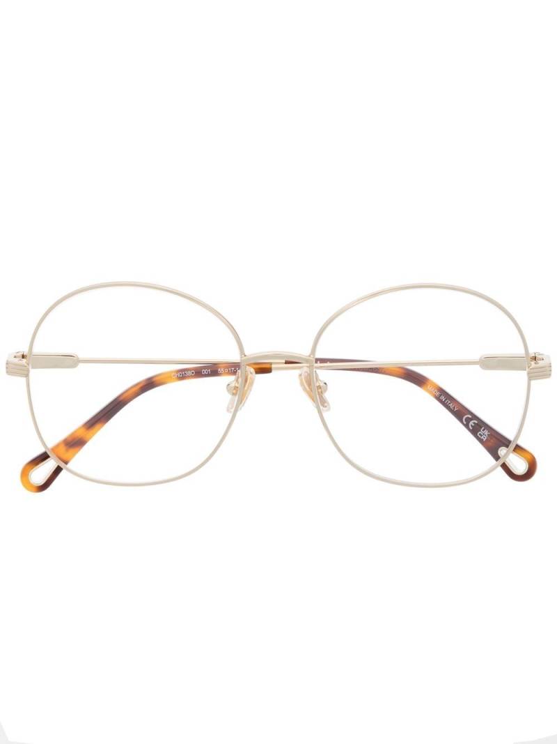 Chloé Eyewear round-frame glasses - Gold von Chloé Eyewear