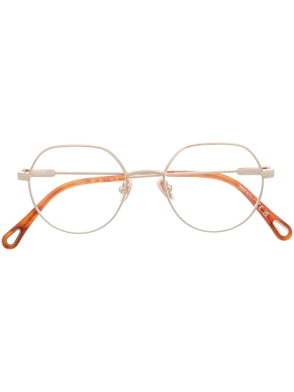 Chloé Eyewear round-frame optical glasses - Gold von Chloé Eyewear