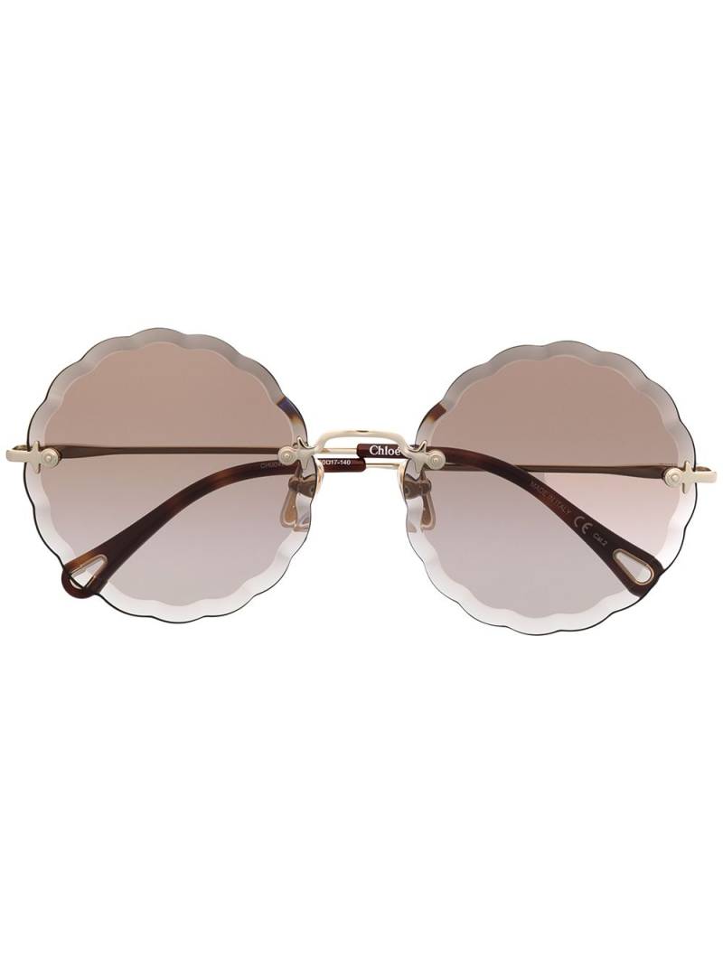 Chloé Eyewear round-frame sunglasses - Brown von Chloé Eyewear