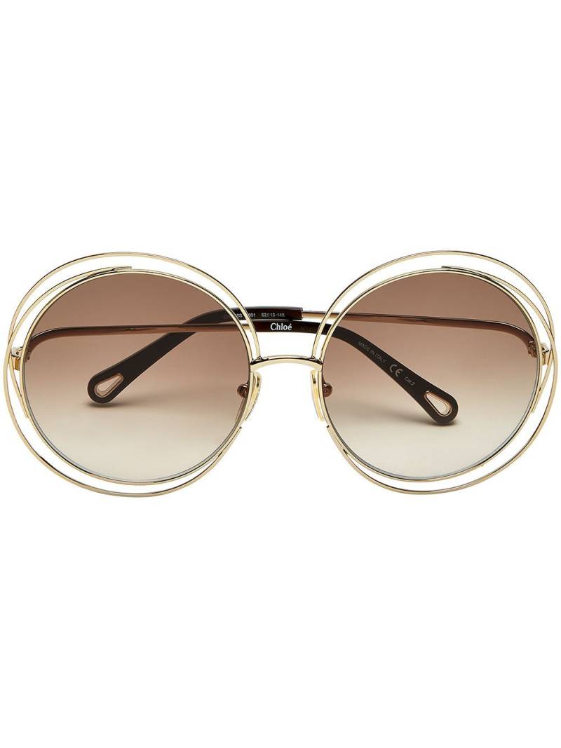 Chloé Eyewear round-frame sunglasses - Gold von Chloé Eyewear