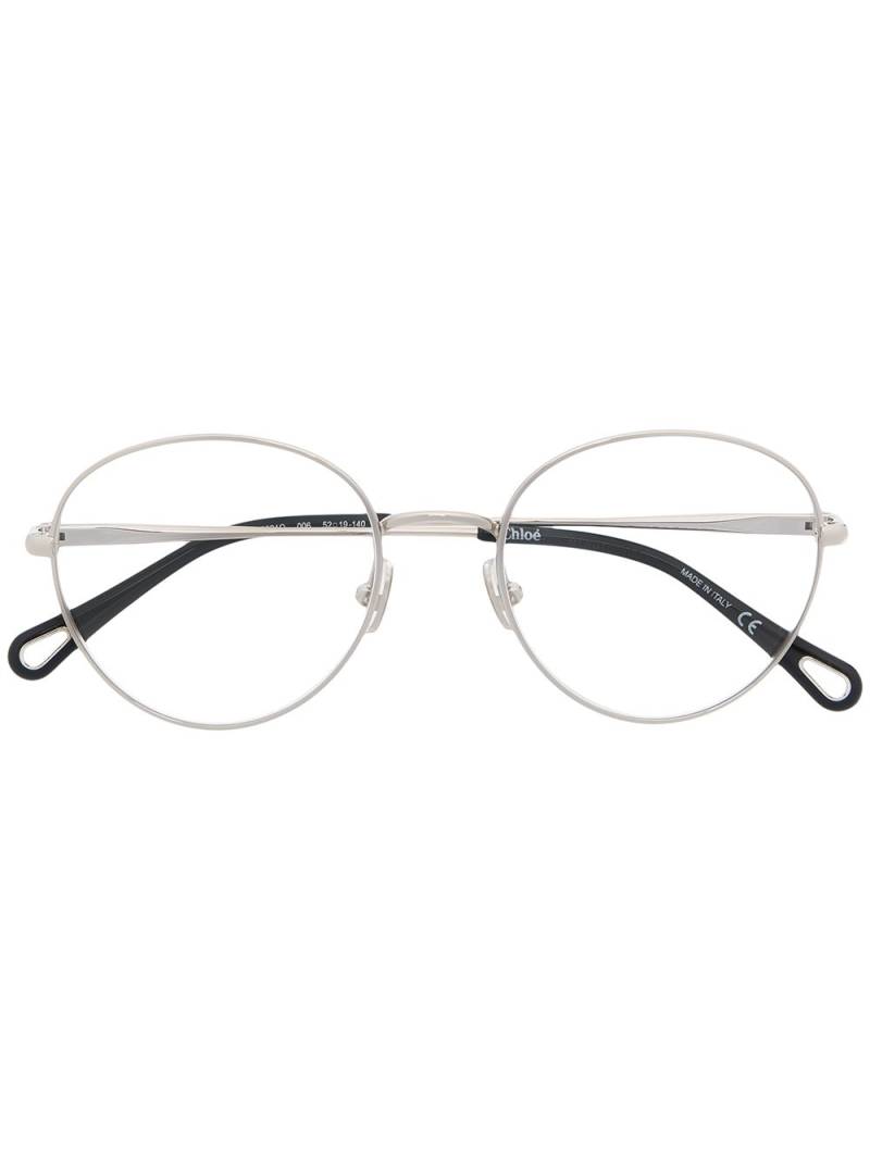 Chloé Eyewear round wire-frame glasses - Silver von Chloé Eyewear