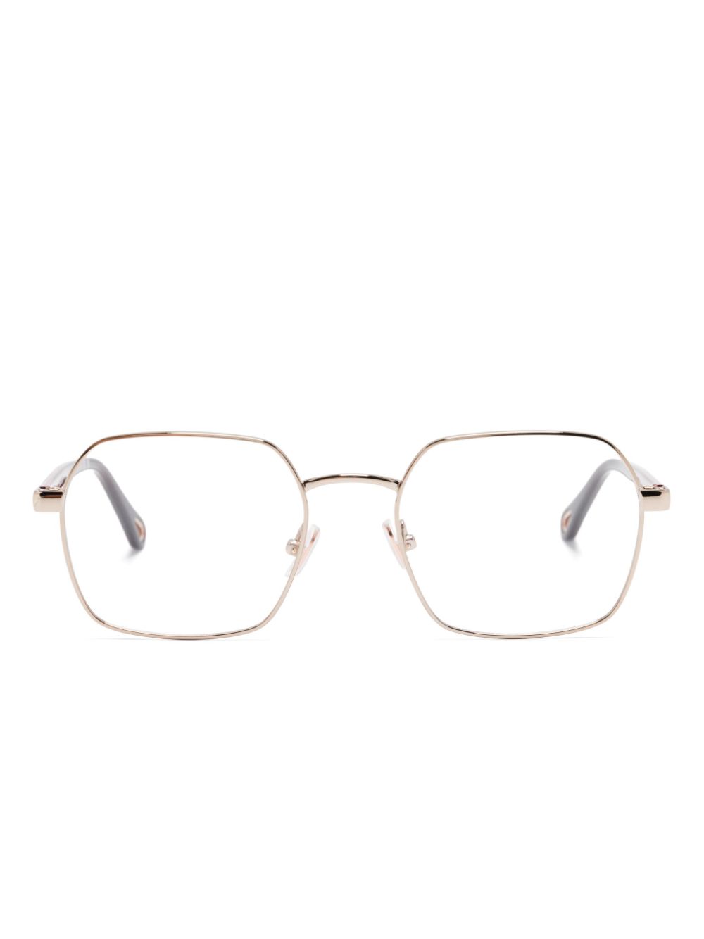 Chloé Eyewear square-frame glasses - Gold von Chloé Eyewear