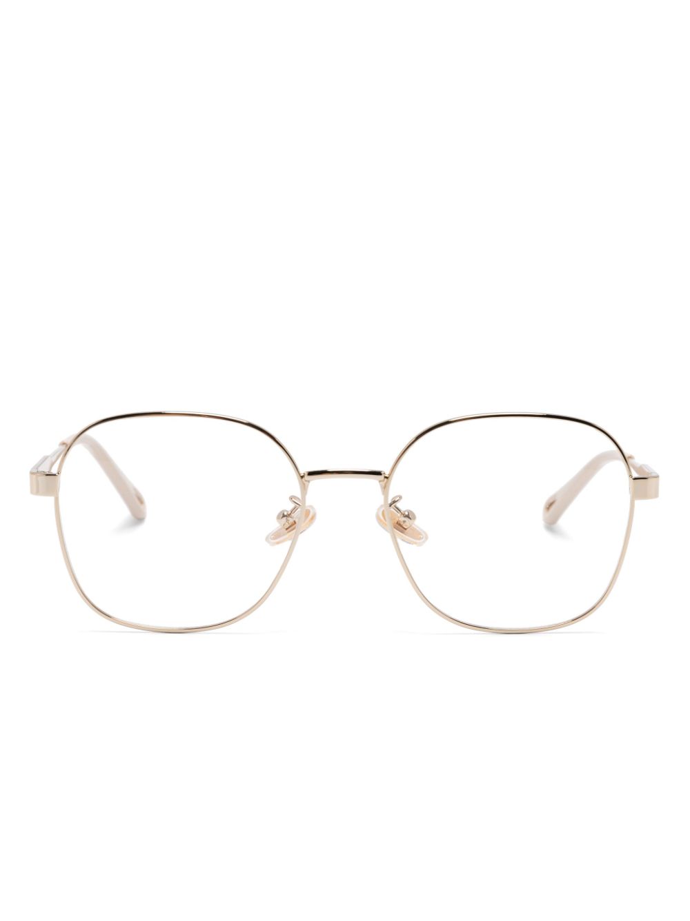 Chloé Eyewear square-frame glasses - Gold von Chloé Eyewear