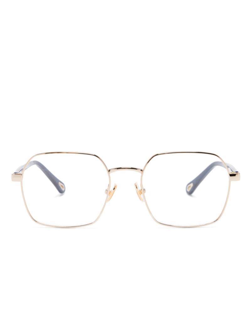 Chloé Eyewear square-frame glasses - Gold von Chloé Eyewear