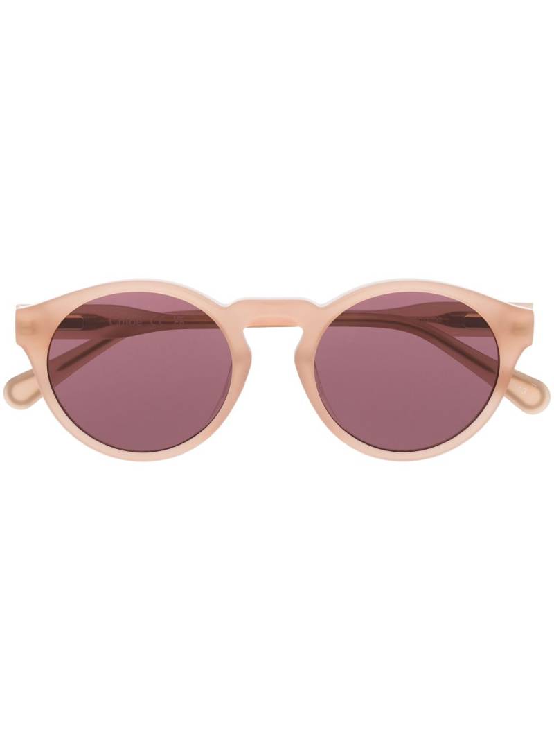 Chloé Eyewear tinted lenses round-frame sunglasses - Pink von Chloé Eyewear