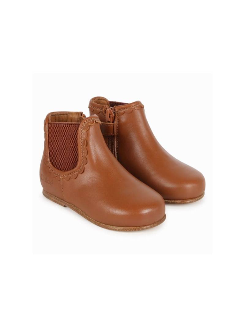 Chloé Kids chelsea ankle boots - Brown von Chloé Kids