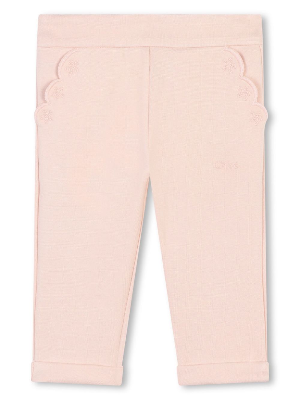 Chloé Kids embroidered track pants - Pink von Chloé Kids