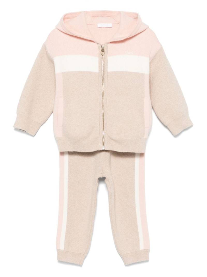 Chloé Kids knitted tracksuit set - Neutrals von Chloé Kids