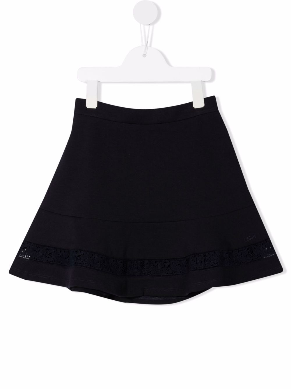 Chloé Kids lace-embellished mini skirt - Blue von Chloé Kids