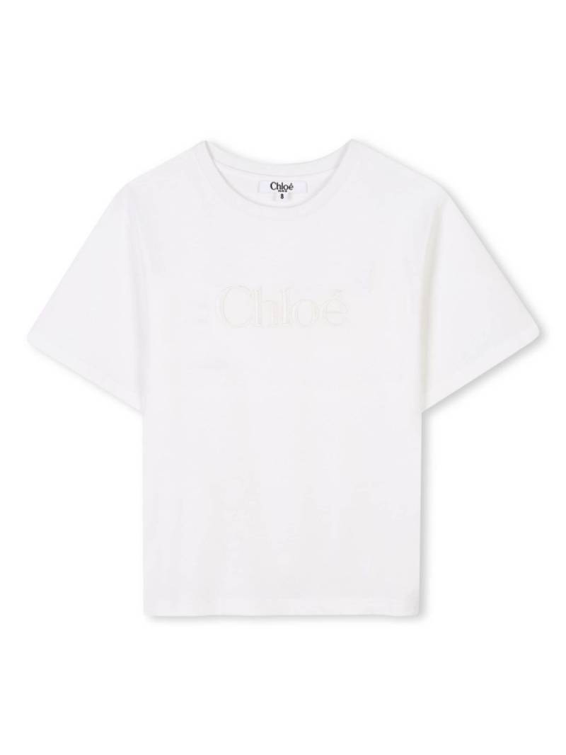 Chloé Kids organic cotton T-shirt - White von Chloé Kids