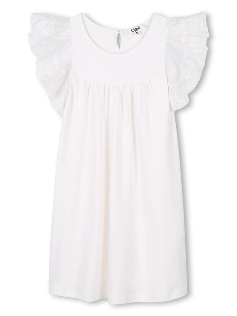 Chloé Kids organic-cotton dress - White von Chloé Kids