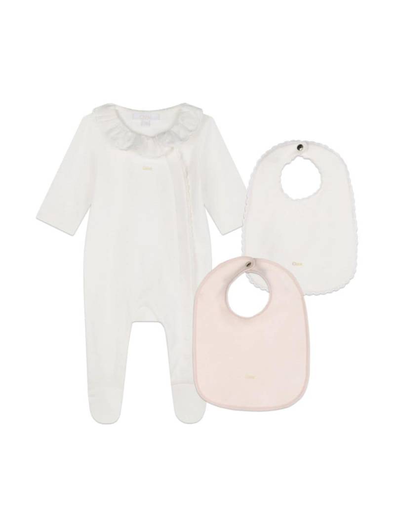 Chloé Kids organic cotton pyjamas set - White von Chloé Kids