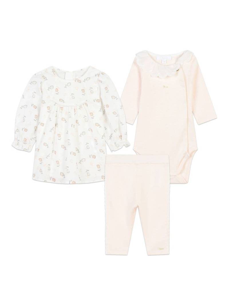 Chloé Kids organic-cotton set - Pink von Chloé Kids