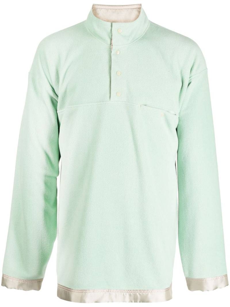 Chloe Nardin high-neck fleece sweatshirt - Green von Chloe Nardin