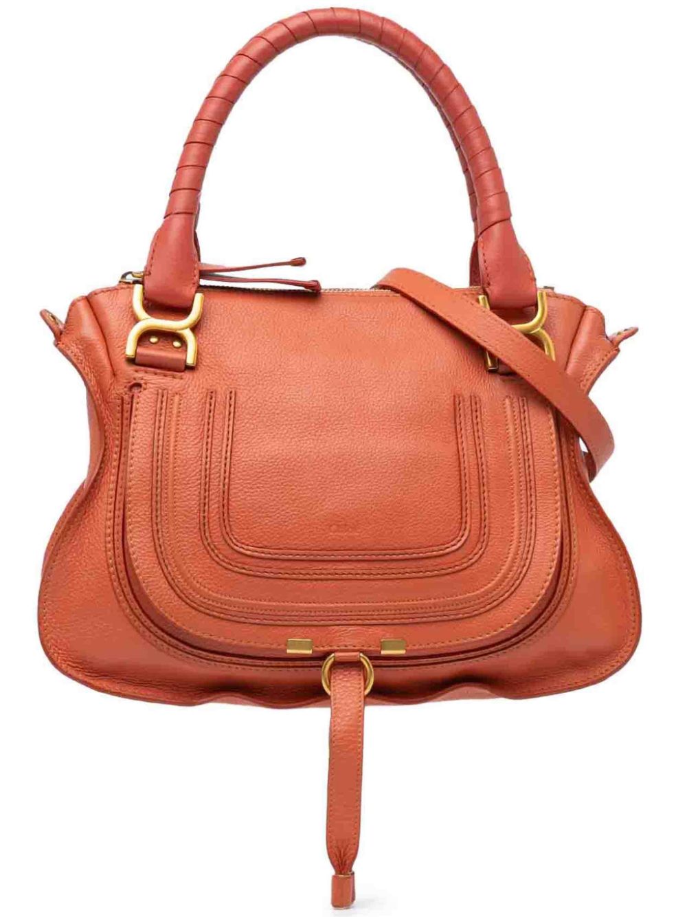 Chloé Pre-Owned 2013 Medium Leather Marcie satchel - Orange von Chloé Pre-Owned