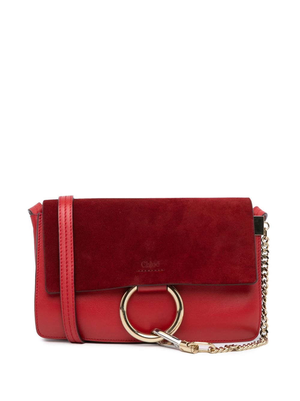 Chloé Pre-Owned 2015 Small Leather Faye crossbody bag - Red von Chloé Pre-Owned