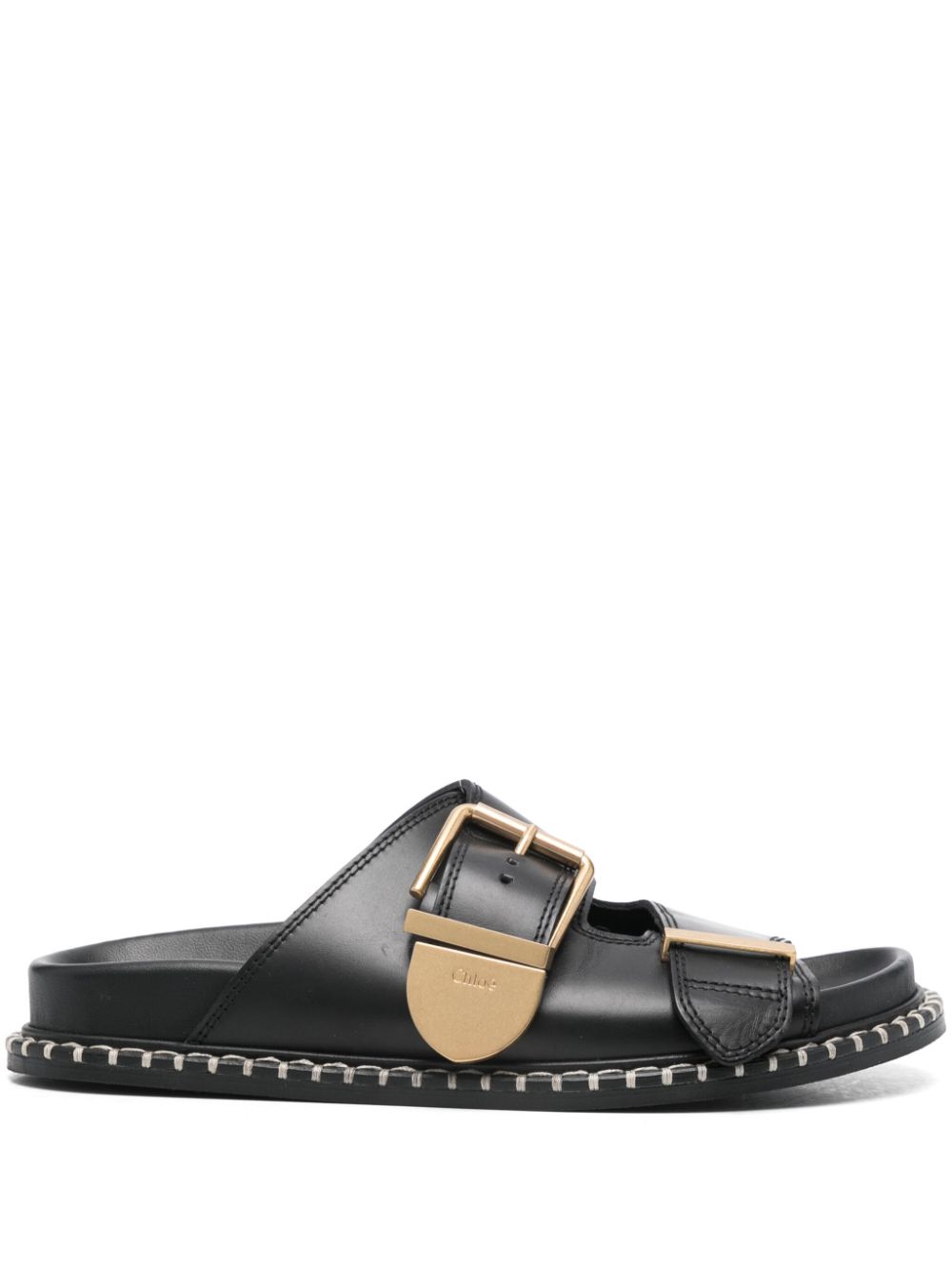 Chloé Pre-Owned Rebecca slides - Black von Chloé Pre-Owned