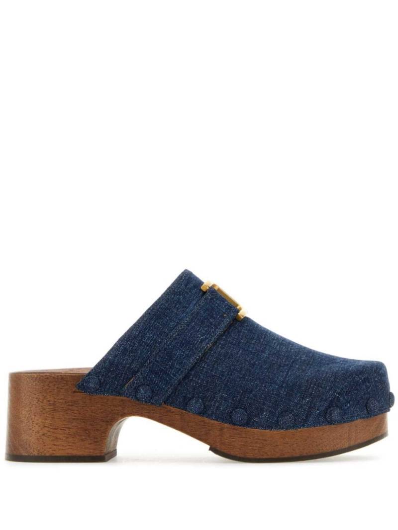 Chloé 55mm Marcie clogs - Blue von Chloé