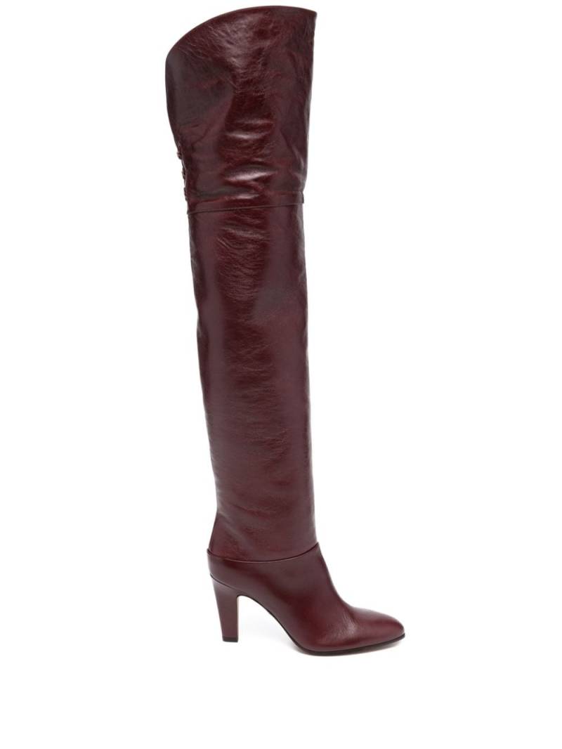 Chloé 80mm Eve boots - Red von Chloé