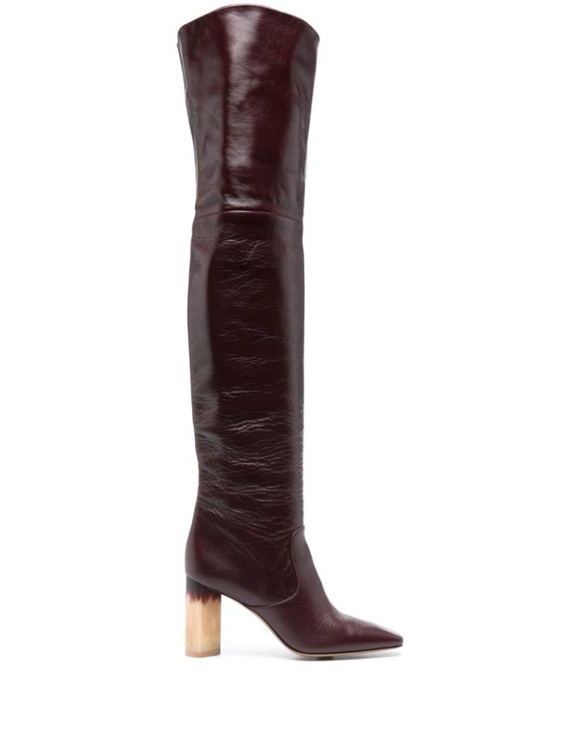 Chloé 85mm Georgia boots - Red von Chloé