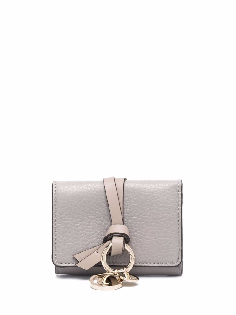 Chloé Alphabet tri-fold wallet - Grey von Chloé