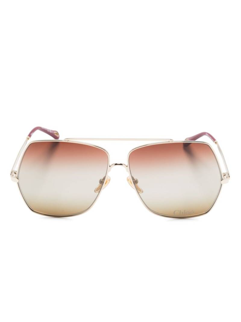 Chloé Eyewear Aly sunglasses - Gold von Chloé Eyewear