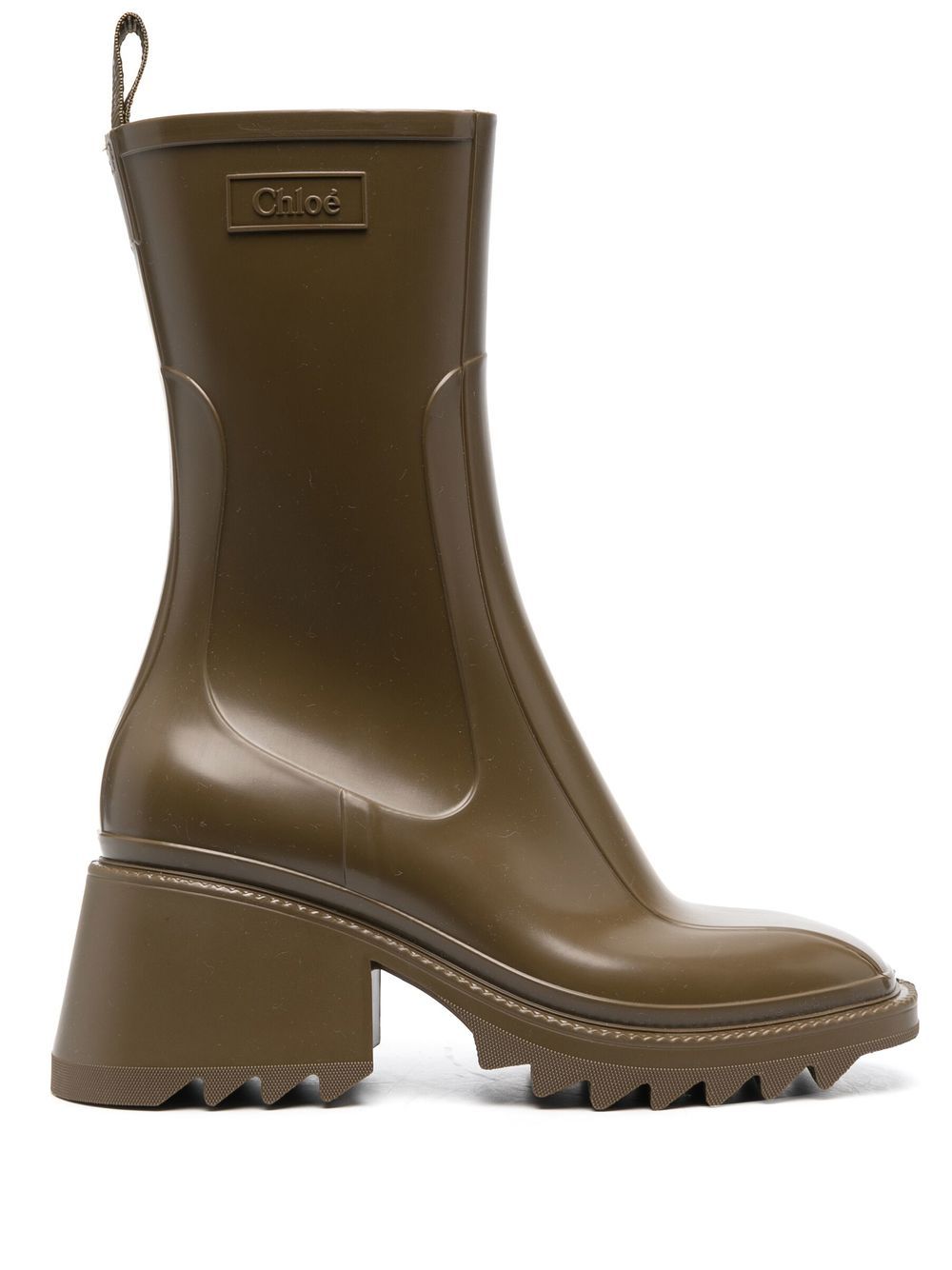 Chloé Betty 75mm rain boots - Green von Chloé