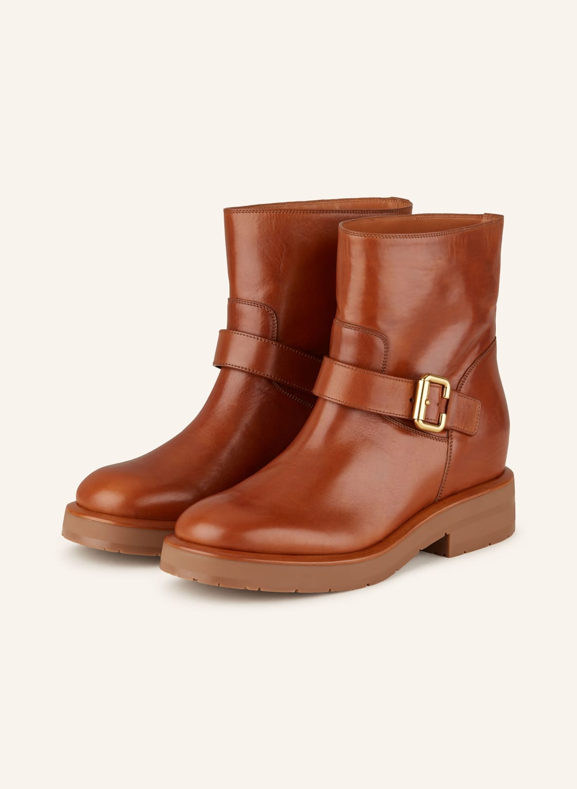 Chloé Biker Boots Coddington braun von Chloé