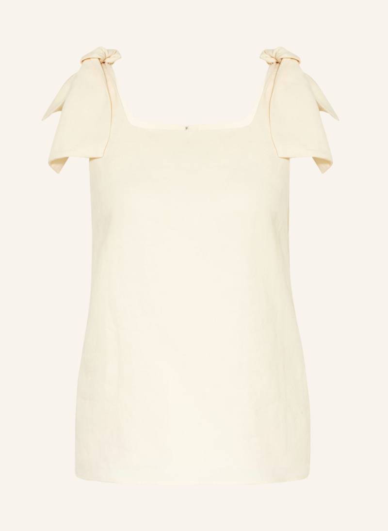 Chloé Blusentop Aus Leinen weiss von Chloé