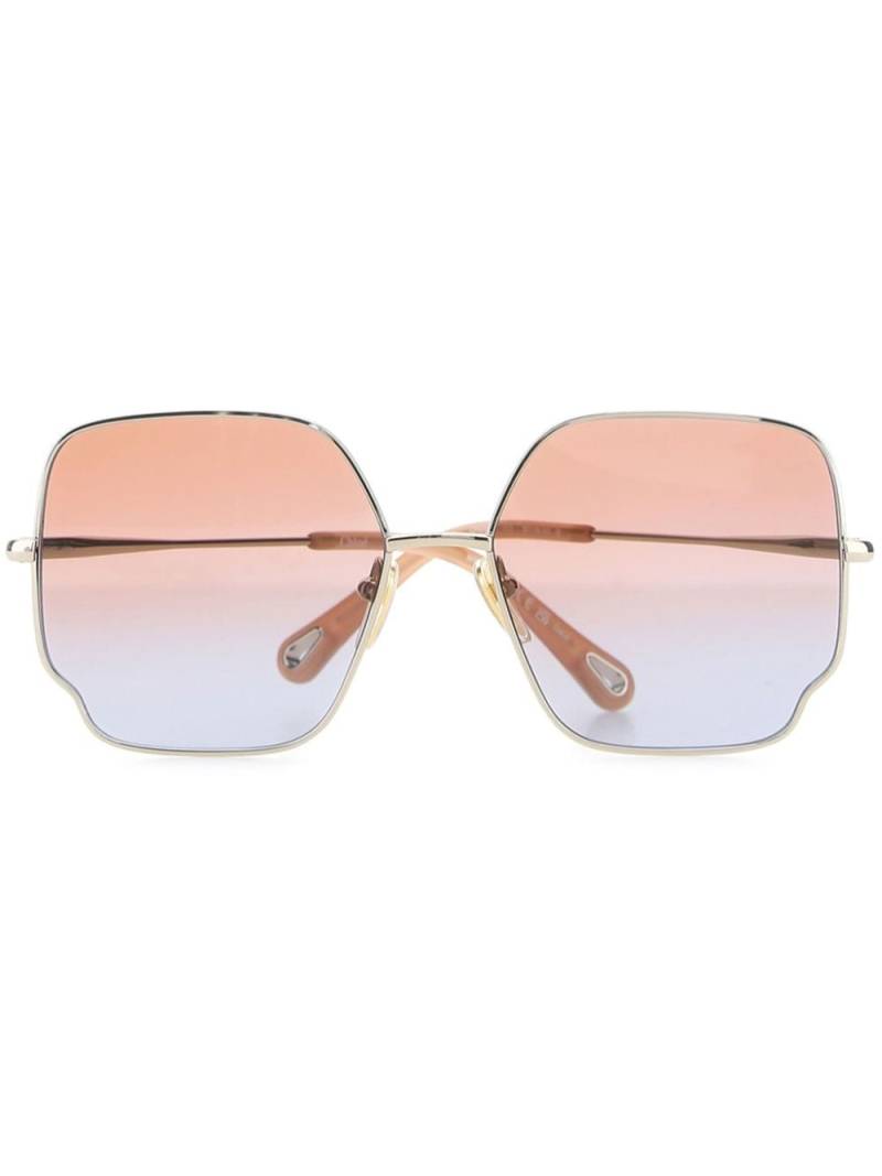 Chloé CH0092S oversize-frame sunglasses - Pink von Chloé