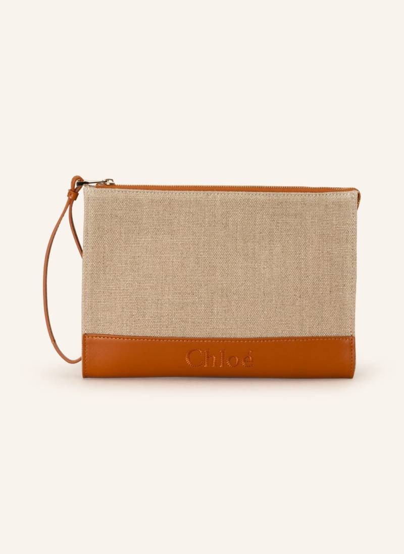 Chloé Clutch Sense braun von Chloé