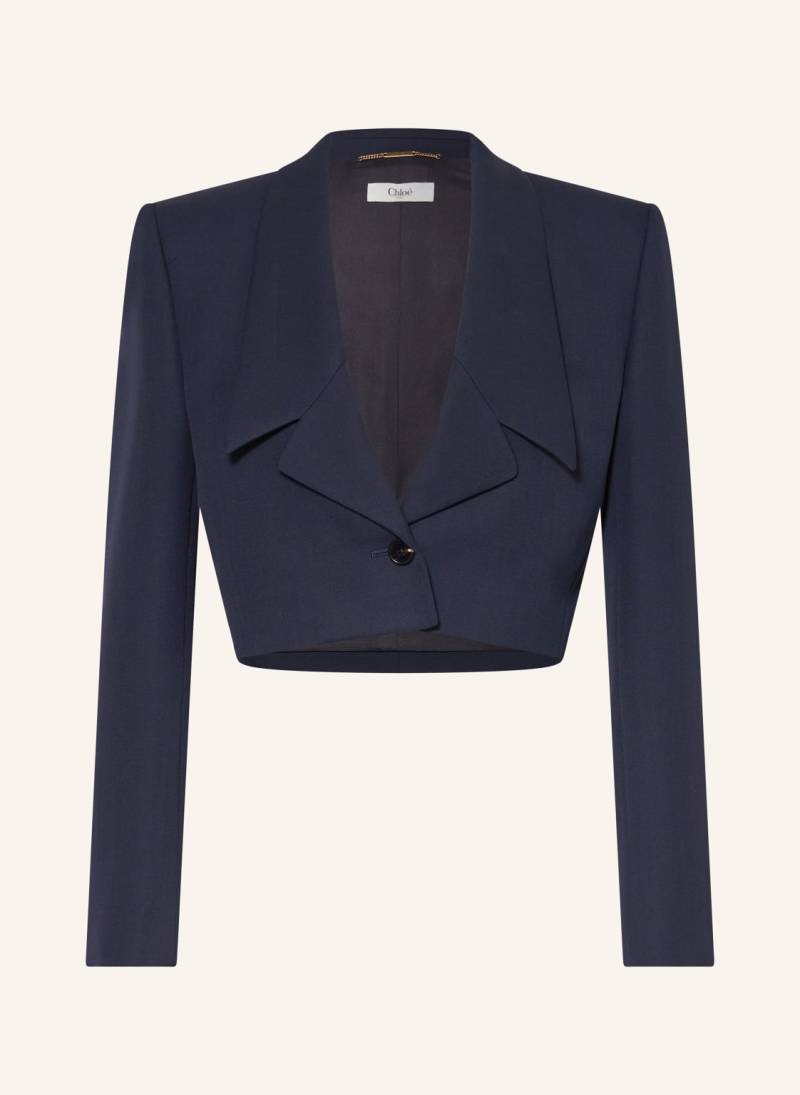 Chloé Cropped-Blazer blau von Chloé