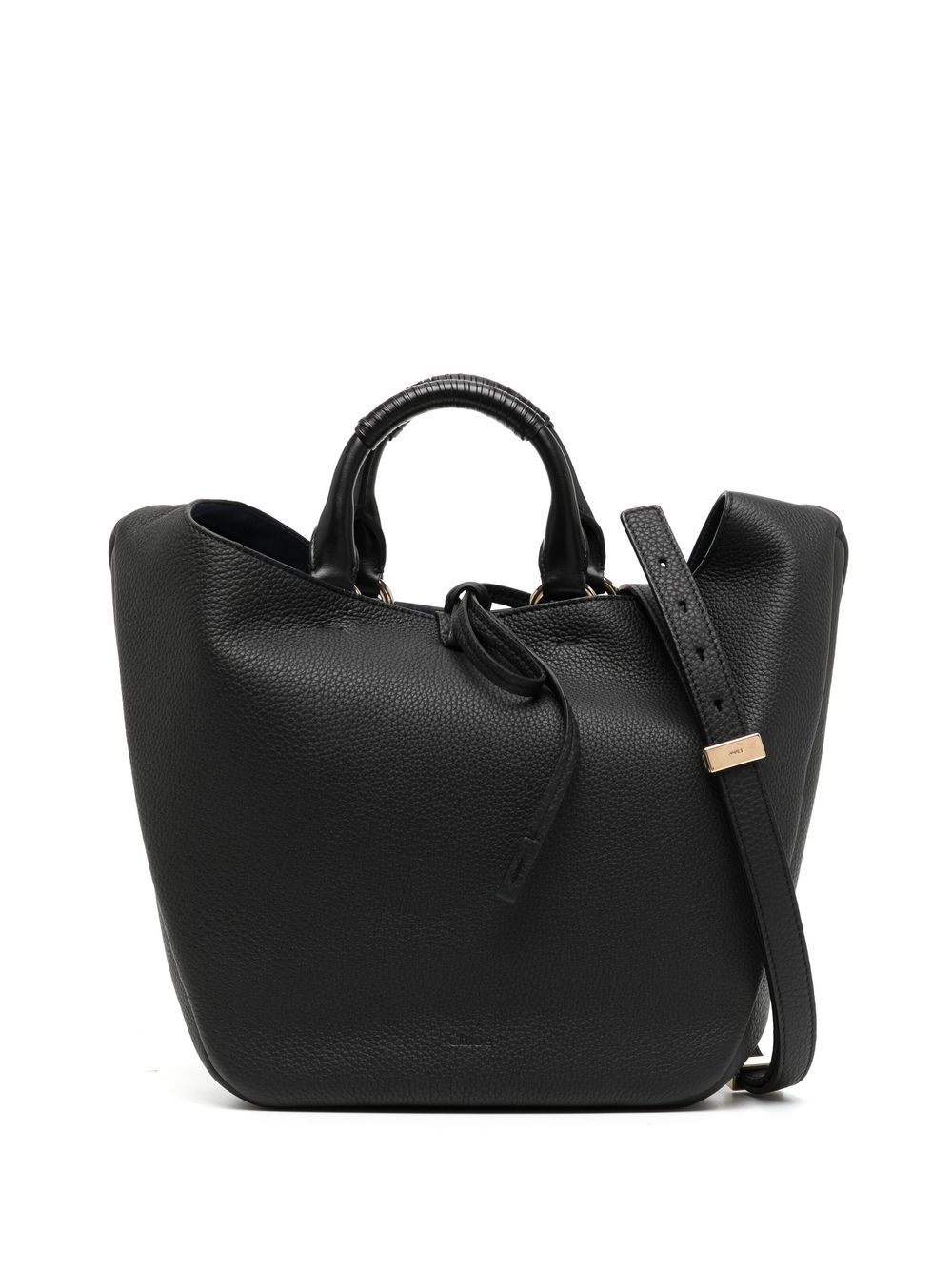 Chloé Deia leather tote bag - Black von Chloé