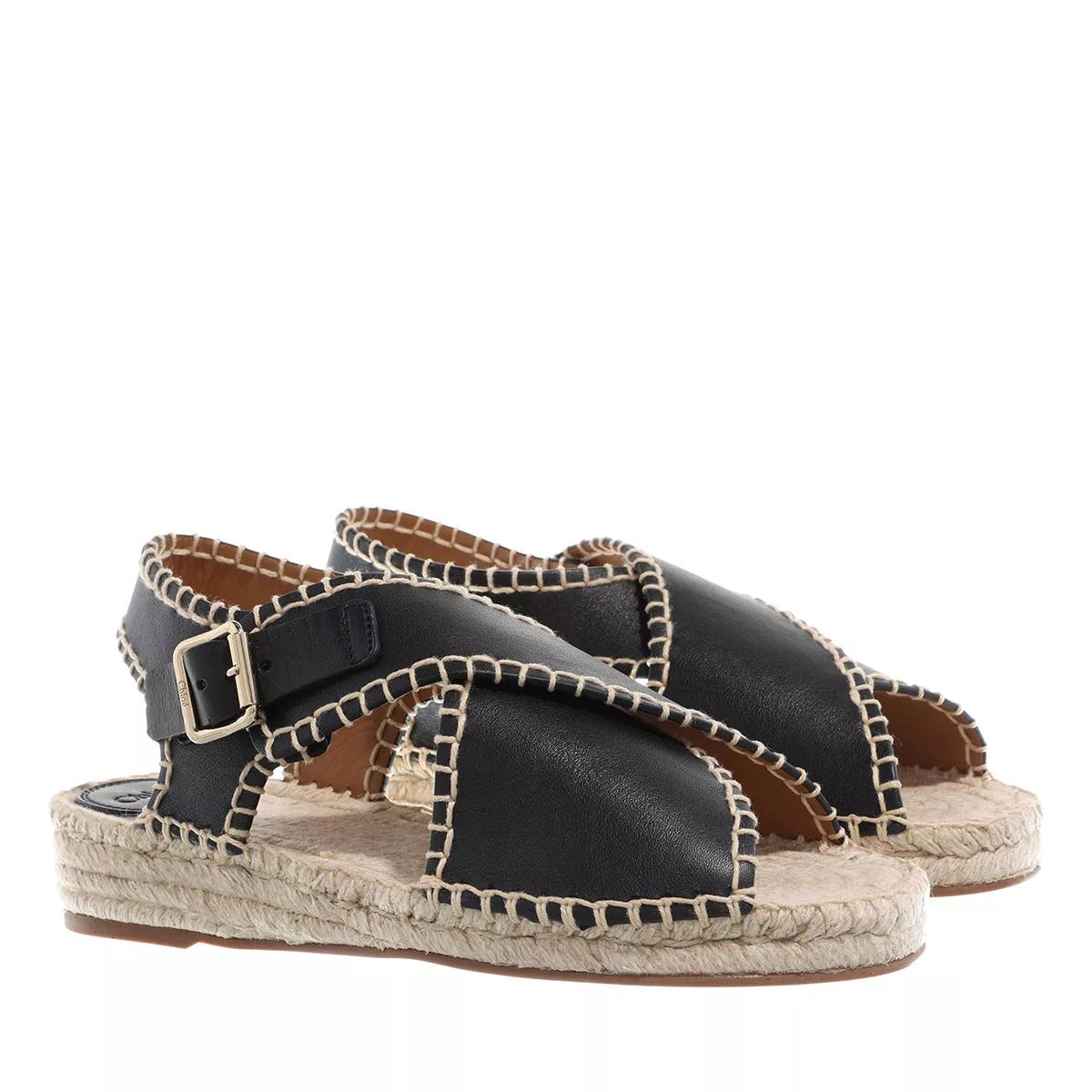 Chloé Espadrilles - Lucinda Flat Espadrille - Gr. 39 (EU) - in Schwarz - für Damen von Chloé