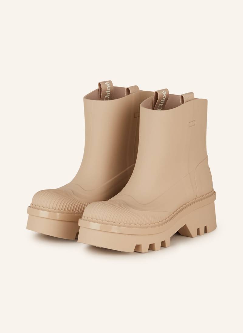 Chloé Gummi-Boots Raina beige von Chloé