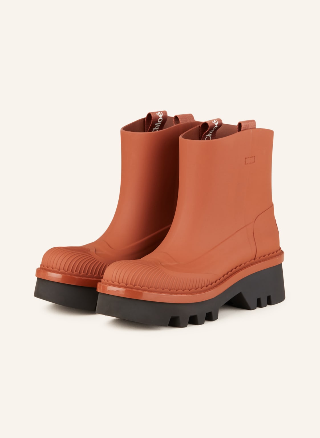 Chloé Gummi-Boots Raina braun von Chloé