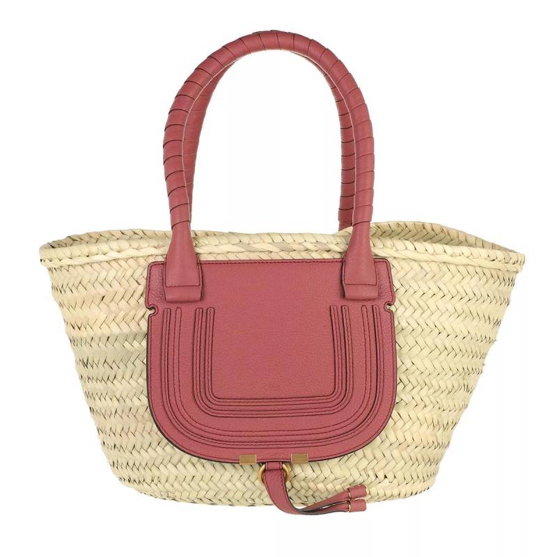 Chloé Handtasche - Marcie Carryall Basket Bag Calfskin - Gr. unisize - in Beige - für Damen von Chloé