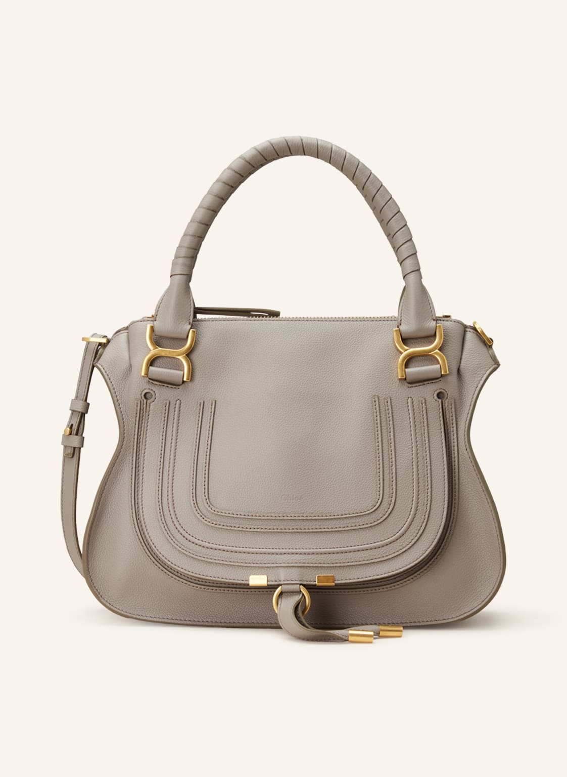 Chloé Handtasche Marcie Medium grau von Chloé