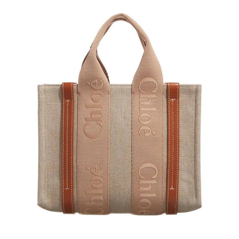 Chloé Handtasche - Small Woody Tote Bag - Gr. unisize - in Beige - für Damen von Chloé