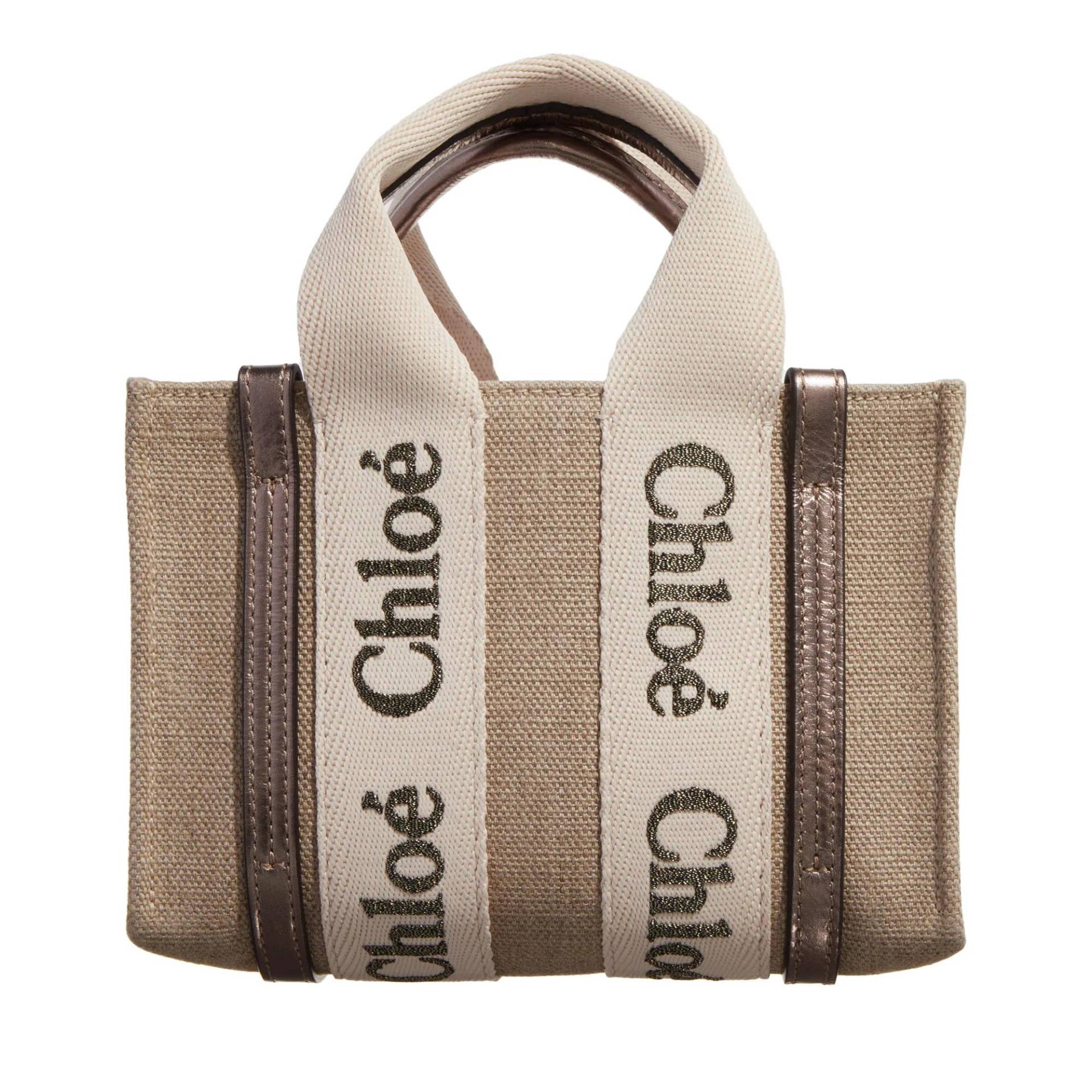 Chloé Handtasche - Small Woody Tote Bag - Gr. unisize - in Beige - für Damen Chloé Handtasche - Small Woody Tote Bag - Gr. unisize - in Beige - für Damen von Chloé