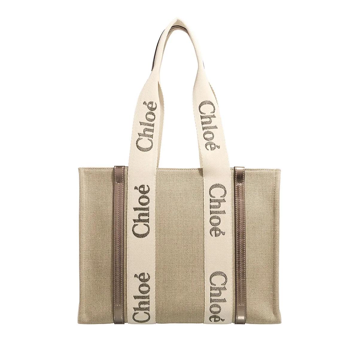 Chloé Handtasche - Woody Tote Bag - Gr. unisize - in Beige - für Damen Chloé Handtasche - Woody Tote Bag - Gr. unisize - in Beige - für Damen von Chloé
