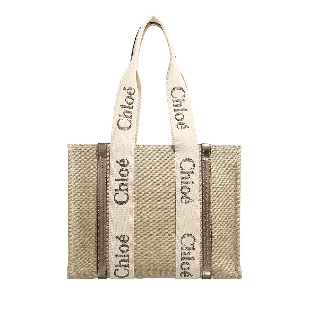 Chloé Handtasche - Woody Tote Bag - Gr. unisize - in Beige - für Damen von Chloé