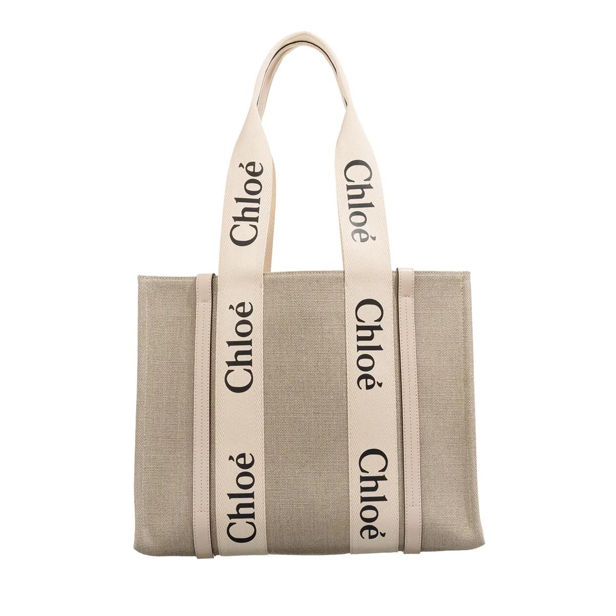 Chloé Handtasche - Woody Tote Bag - Gr. unisize - in Beige - für Damen von Chloé