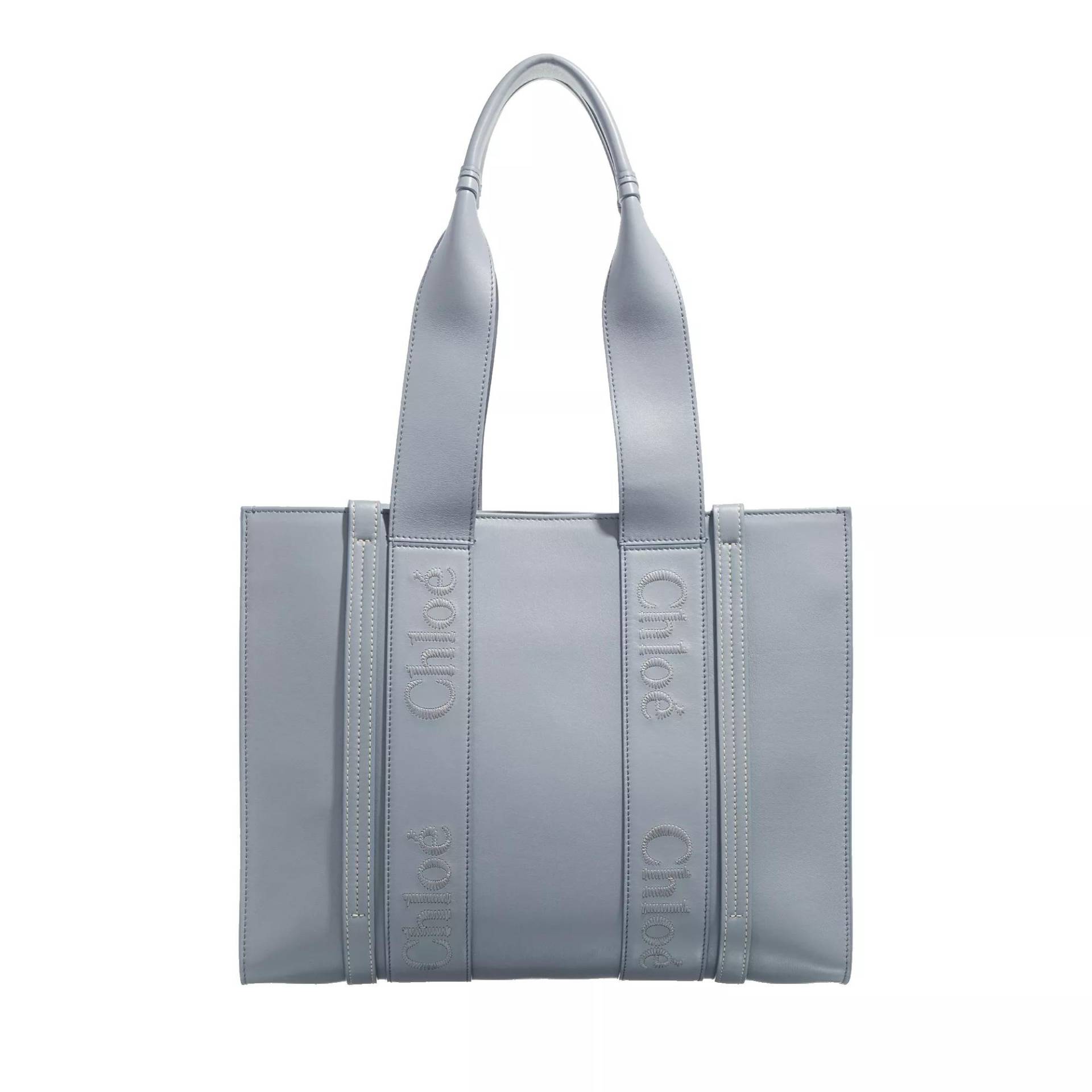 Chloé Henkeltasche - Medium Woody Tote Bag - Gr. unisize - in Blau - für Damen von Chloé