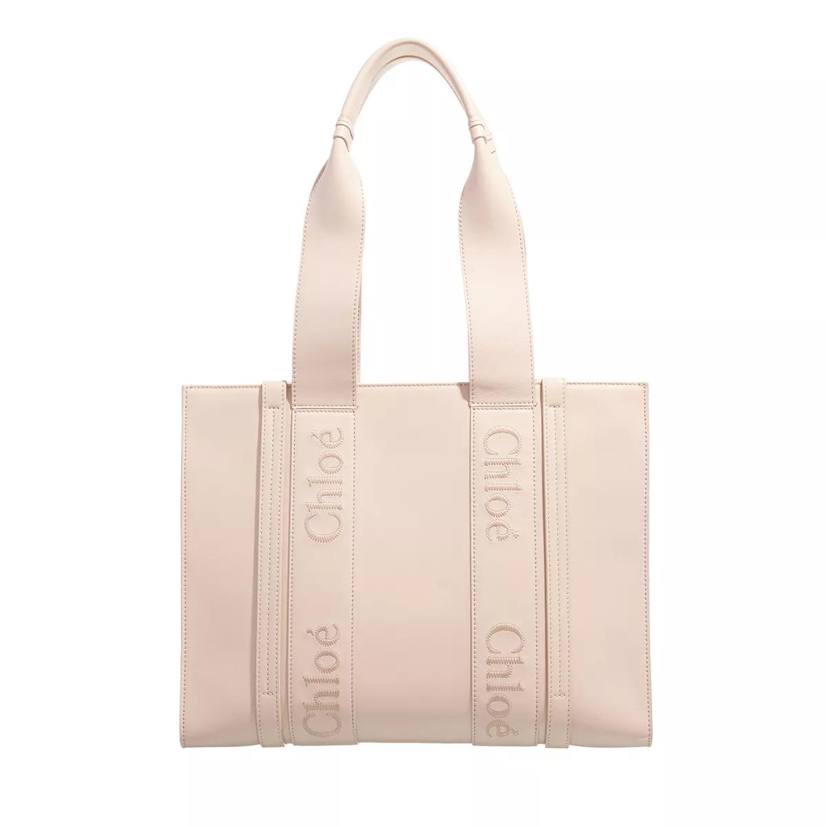 Chloé Henkeltasche - Medium Woody Tote Bag - Gr. unisize - in Rosa - für Damen von Chloé