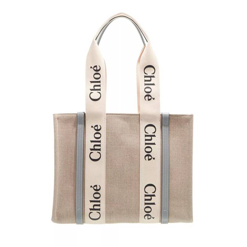 Chloé Henkeltasche - Woody Tote Bag - Gr. unisize - in Beige - für Damen von Chloé